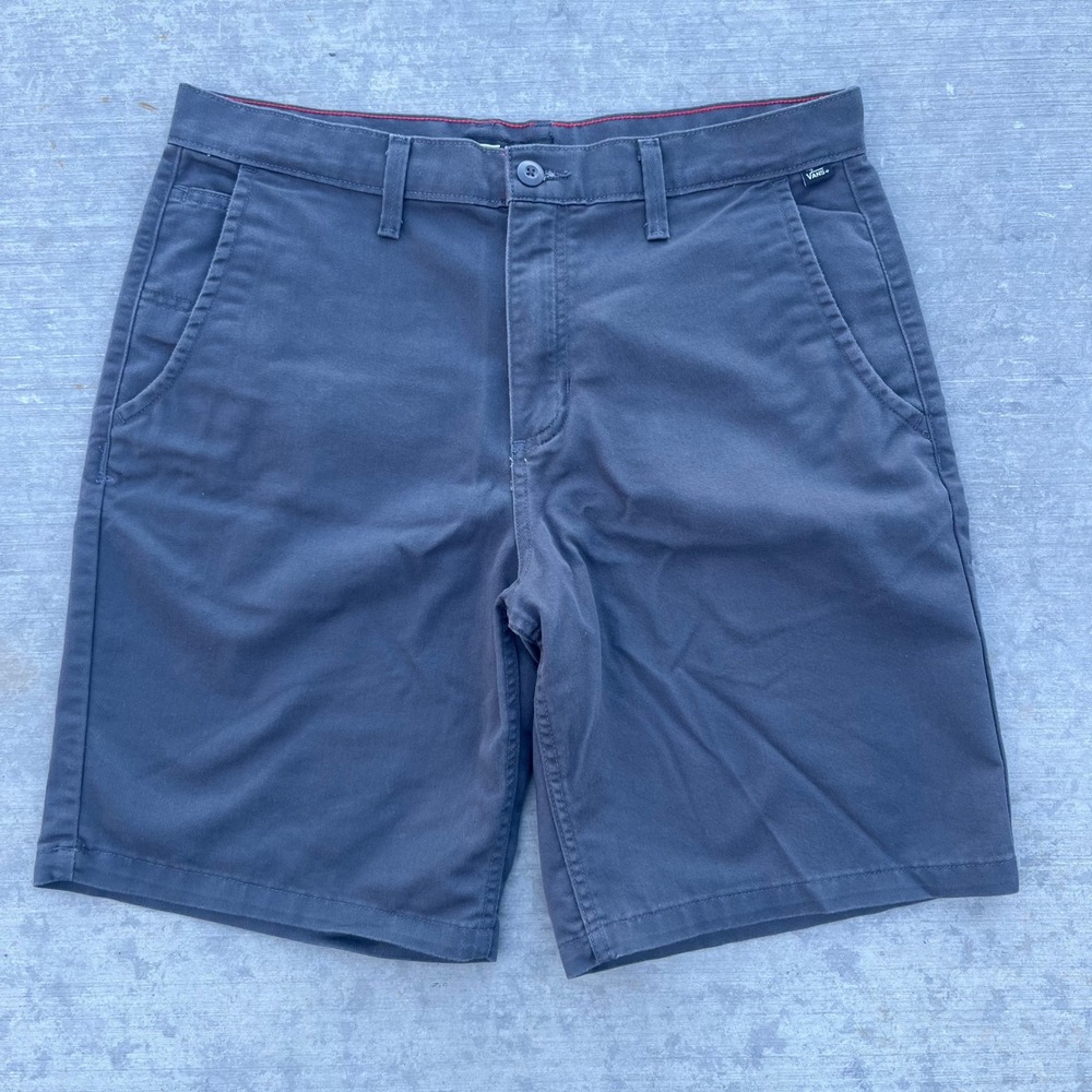Vans Authentic Chino Relaxed Fit Shorts Mens 34 Charcoal Grey Skate VN0A5FJR